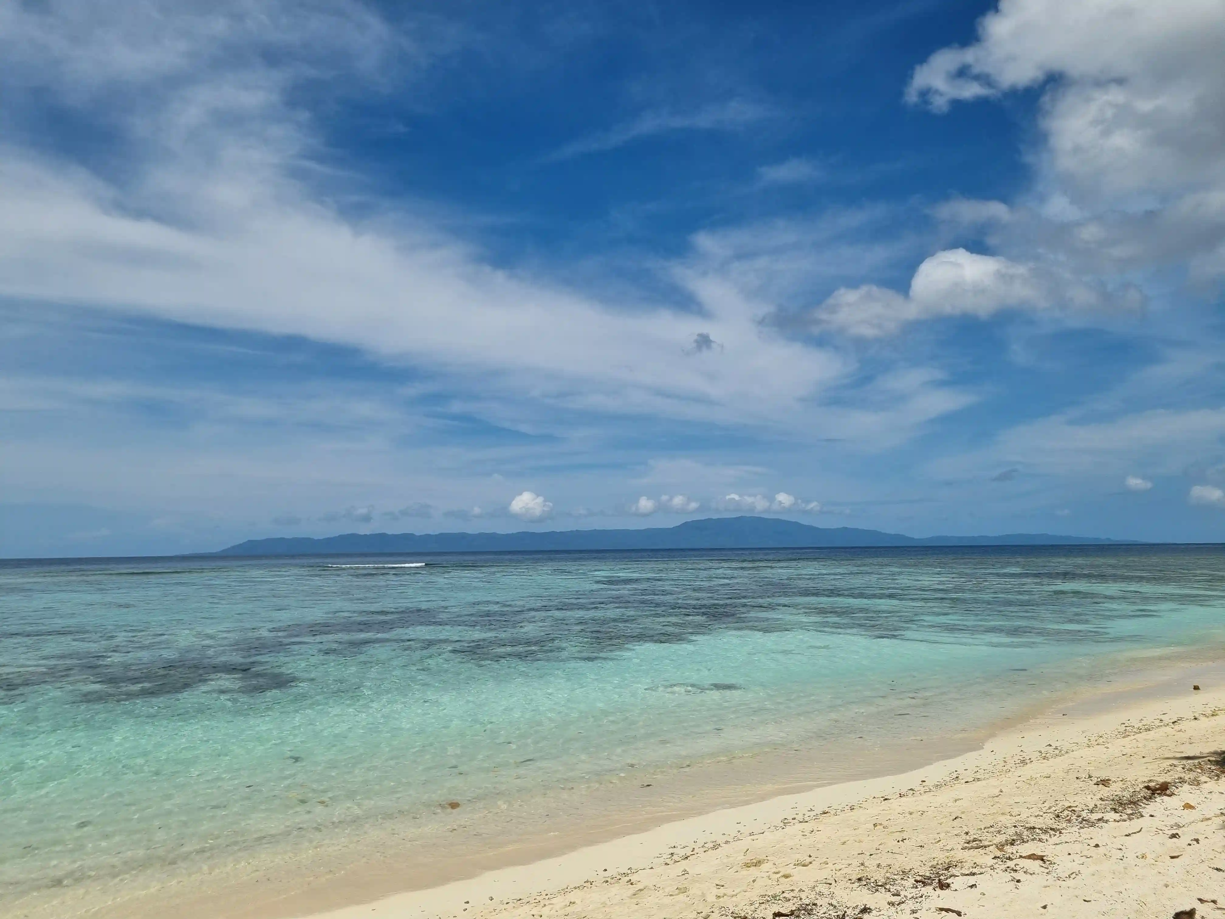 Beach and lagoon in the Solomon Islands