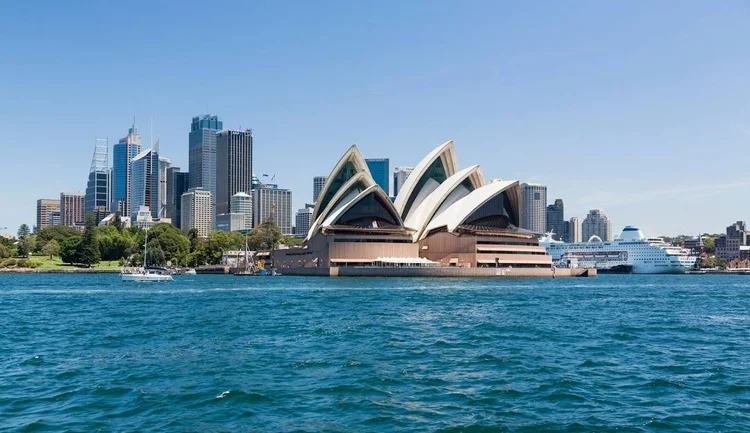 Sydney Opera House and harbour, Australia